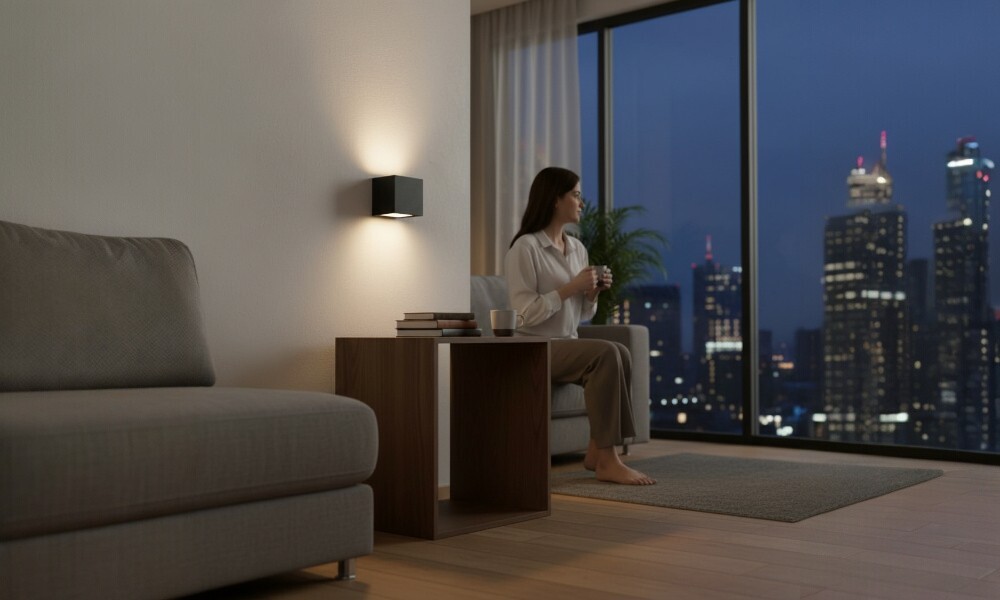 Luminaria decorativa de pared HB1004 BK Luminaria Decorativa De Pared Hb1004 Bk