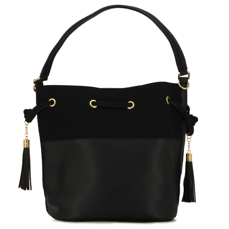 Cartera Mujer Darkness Soleil Con Neceser Negro