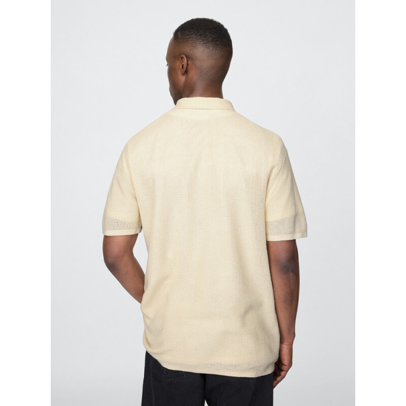 CROCHET TEXTURE POLO CHINO