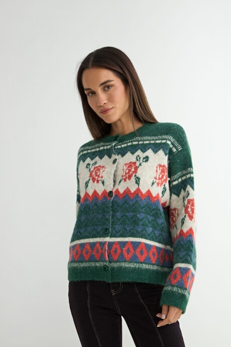 CARDIGAN CALICANTO VERDE