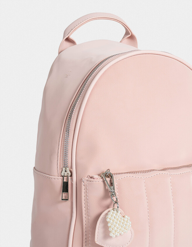 Mochilas Urbanas Romántico Mochila Con Charms - Rosa Viejo