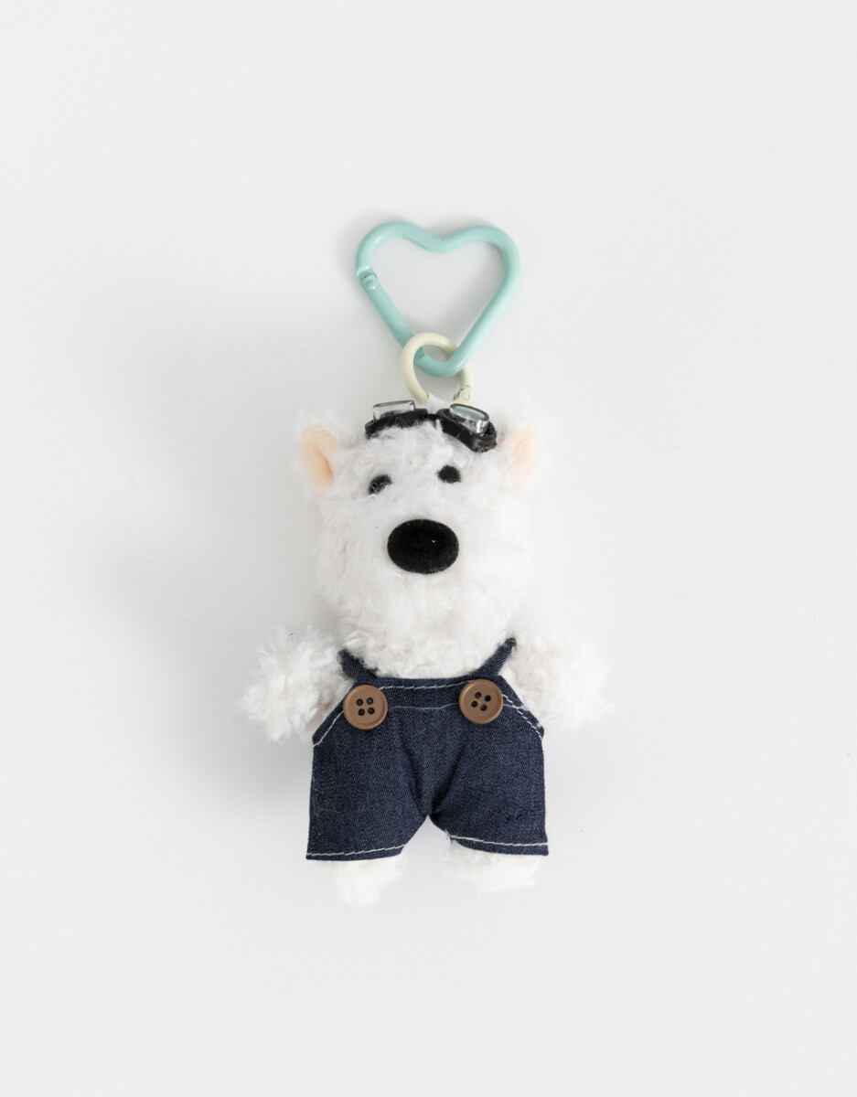 Llavero Y Charm De Peluche Perrito 