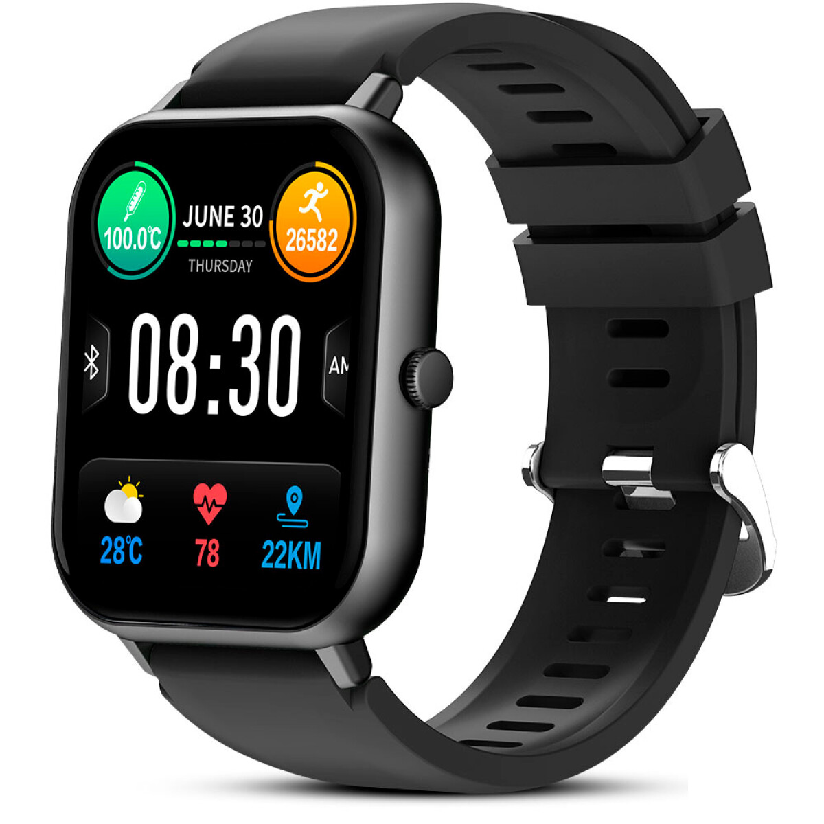 Reloj Smartwatch Gravity ZL54 Negro - Unica 