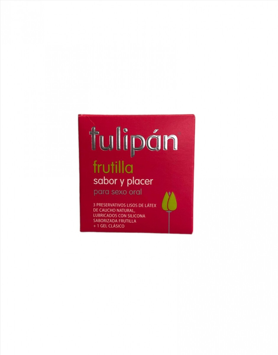 Preservativo Tulipán x 3 - Frutilla 