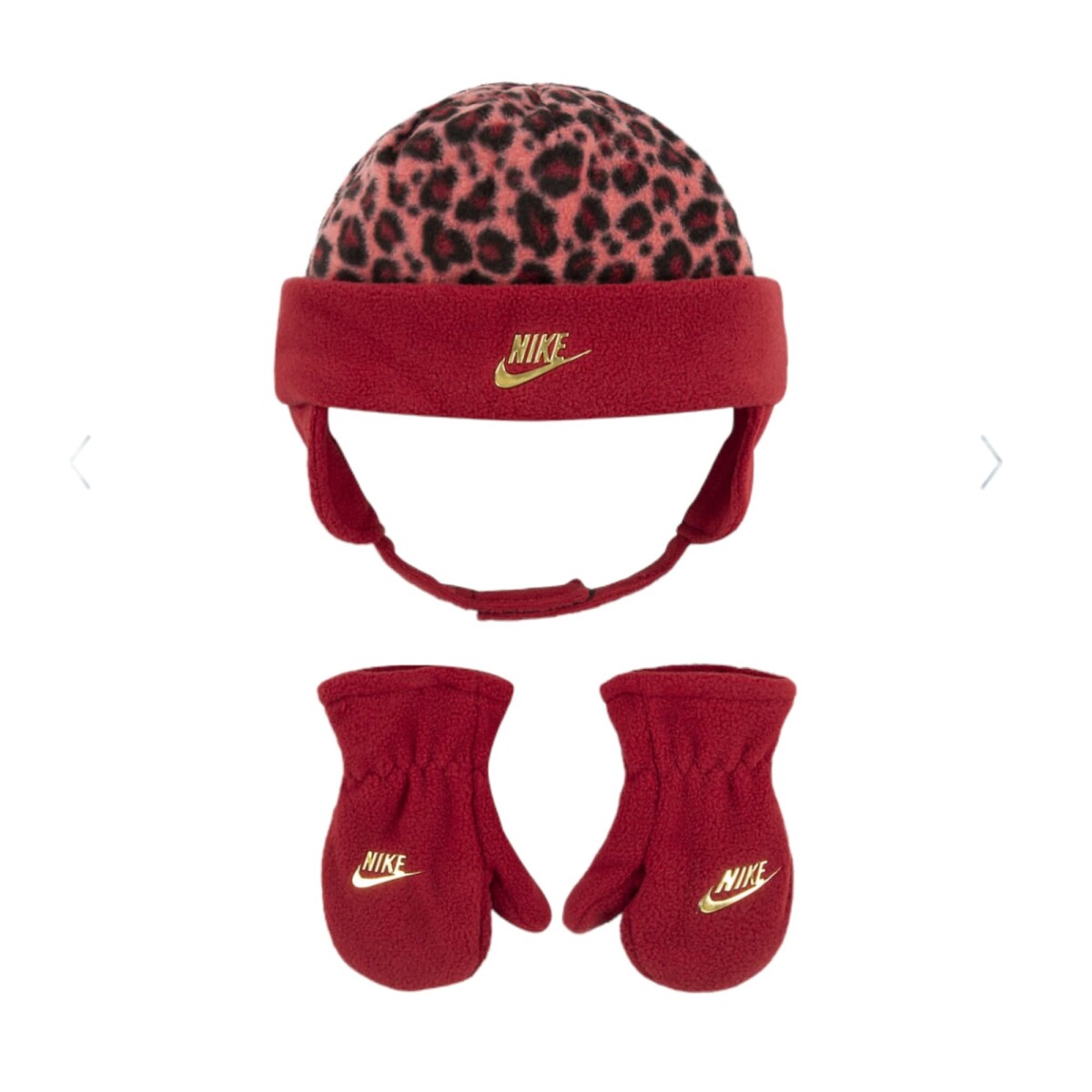Set Nike Leopard Baby Trapper Unisex - Rojo 