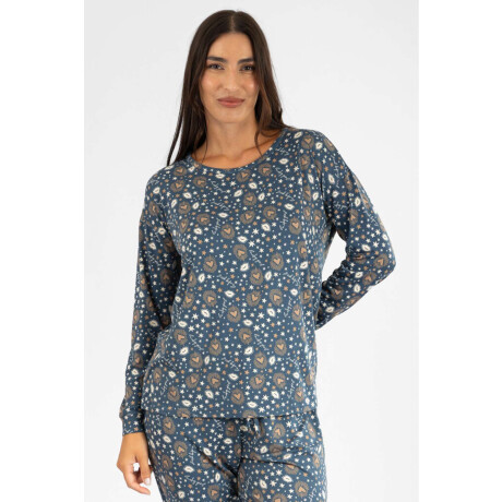 Pijama Peach Lucky Azul