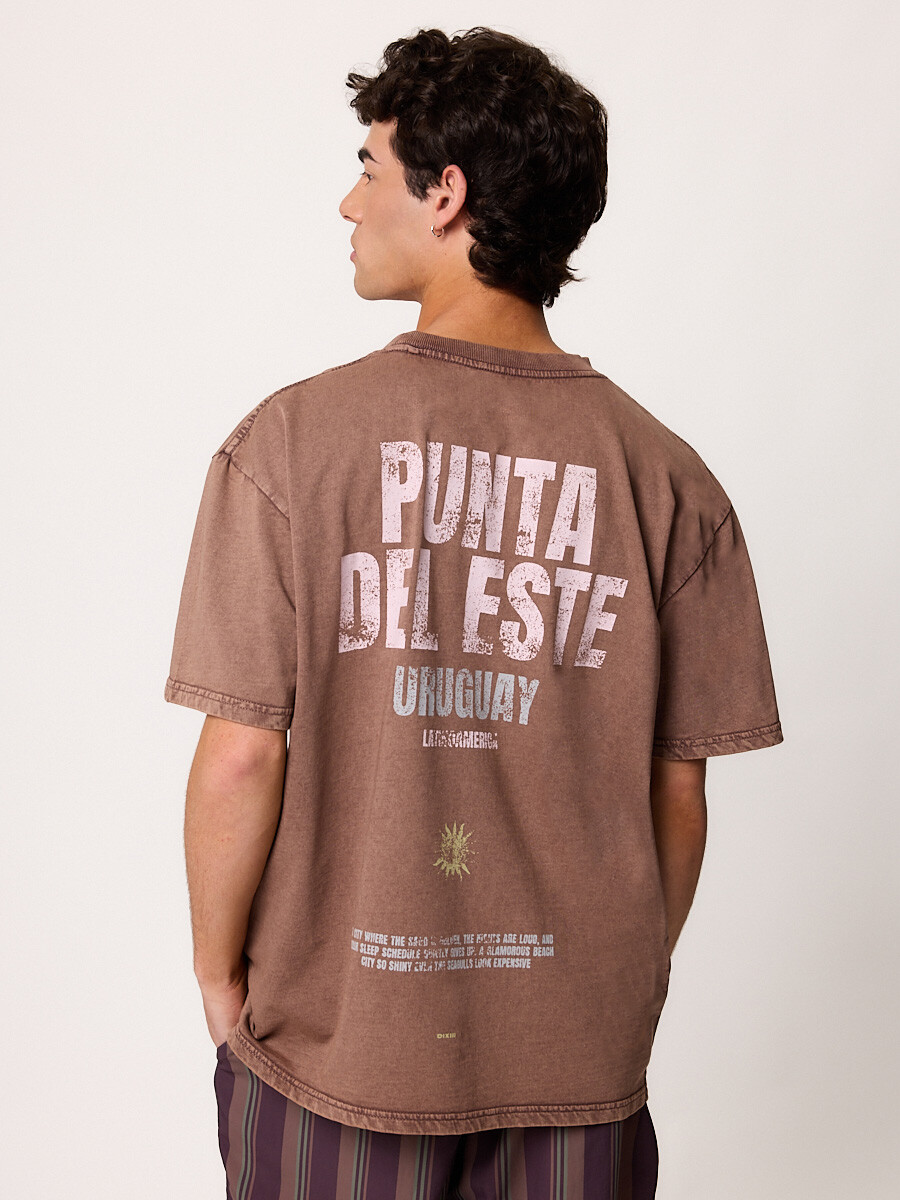 T-SHIRT M/C VITAK DIXIE - Tabaco 