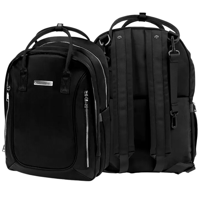 Mochila Maternal Carestino Paris + Cambiador + Estuche Térmico Negro