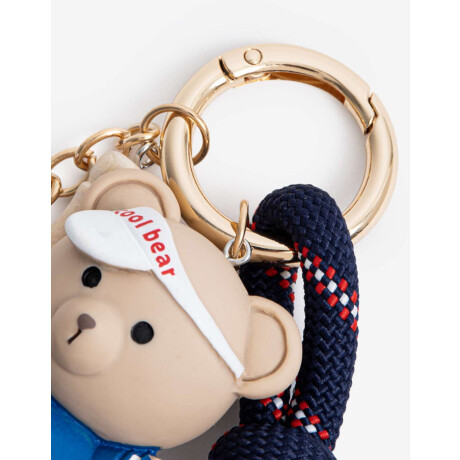 Llavero Bag Charm Baseball Combinacion Multicolor