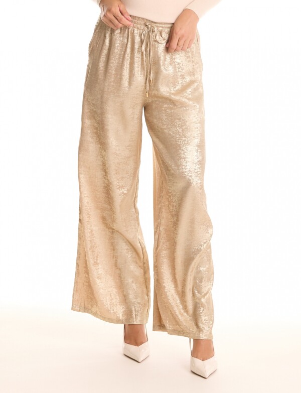Pantalon Brillo DORADO