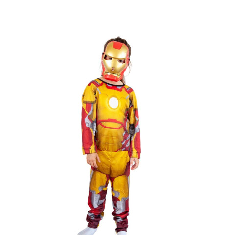 Disfraz infantil de superheroe con máscara talles S, M y L Unica