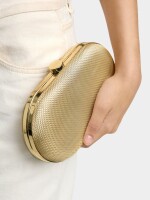 Clutch De Fiesta Ovalado dorado