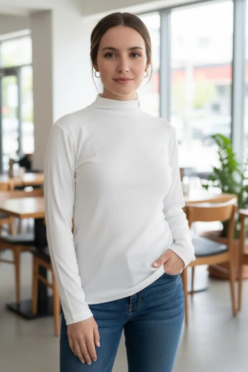 Polera Morley Blanca Polera Morley Blanca