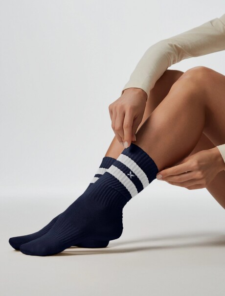 MEDIAS LARGAS UNISEX AZUL