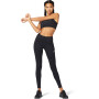 Leggings Running Silver Tight Mujer Performance Black