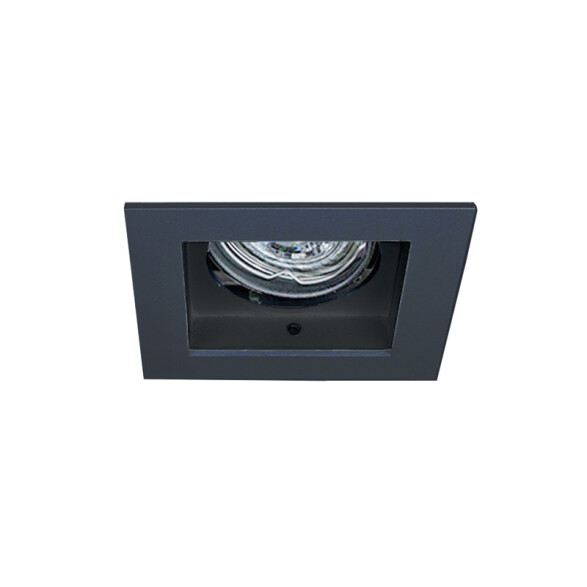 Downlight cuadrado ZARA negro p/GU10 (no inc.) MN0015