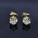 Caravanas En Oro 18K Con Brillante Caravanas En Oro 18K Con Brillante