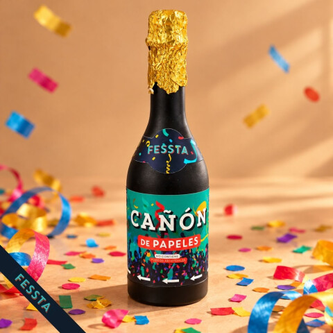 Cañon Confeti Diseño Botella Cañon Confeti Diseño Botella