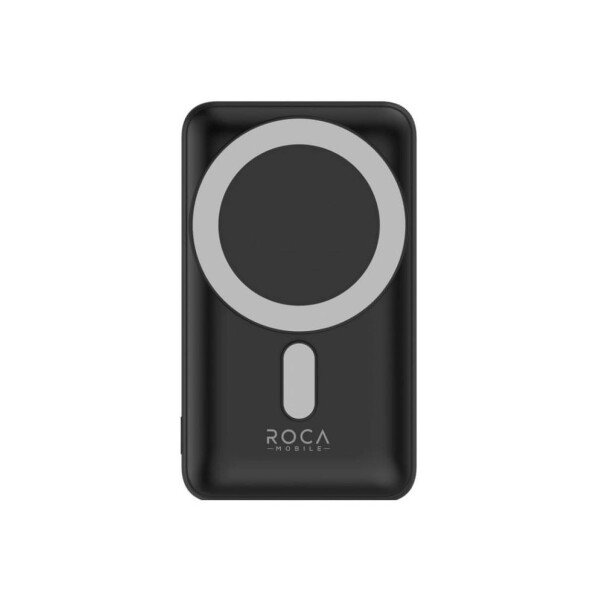 Power Bank inalámbrica magnética 5000 mAh color negro Power Bank Inalámbrica Magnética 5000 Mah Color Negro