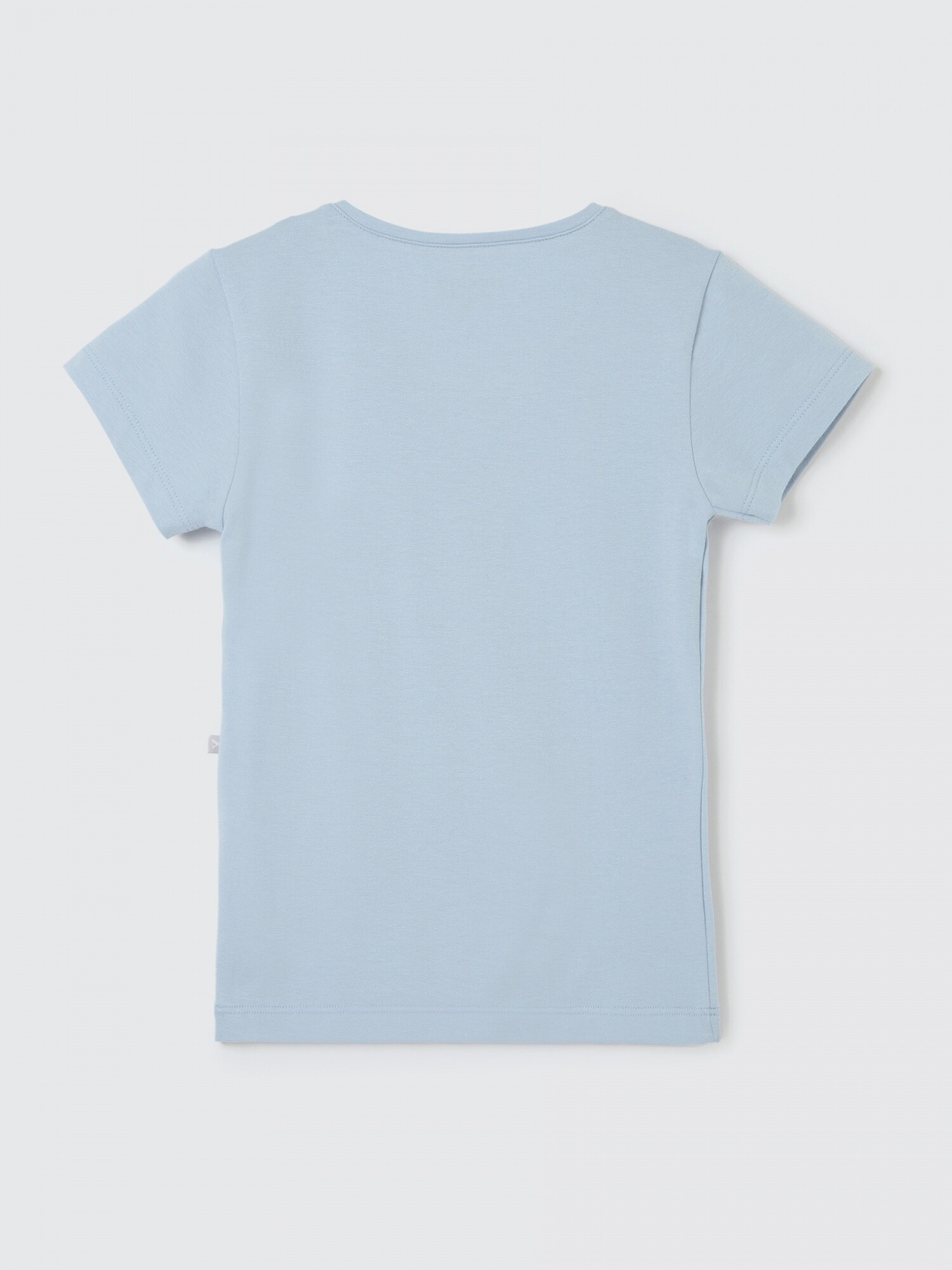 Camiseta básica azul niña Okaïdi & Obaïbi