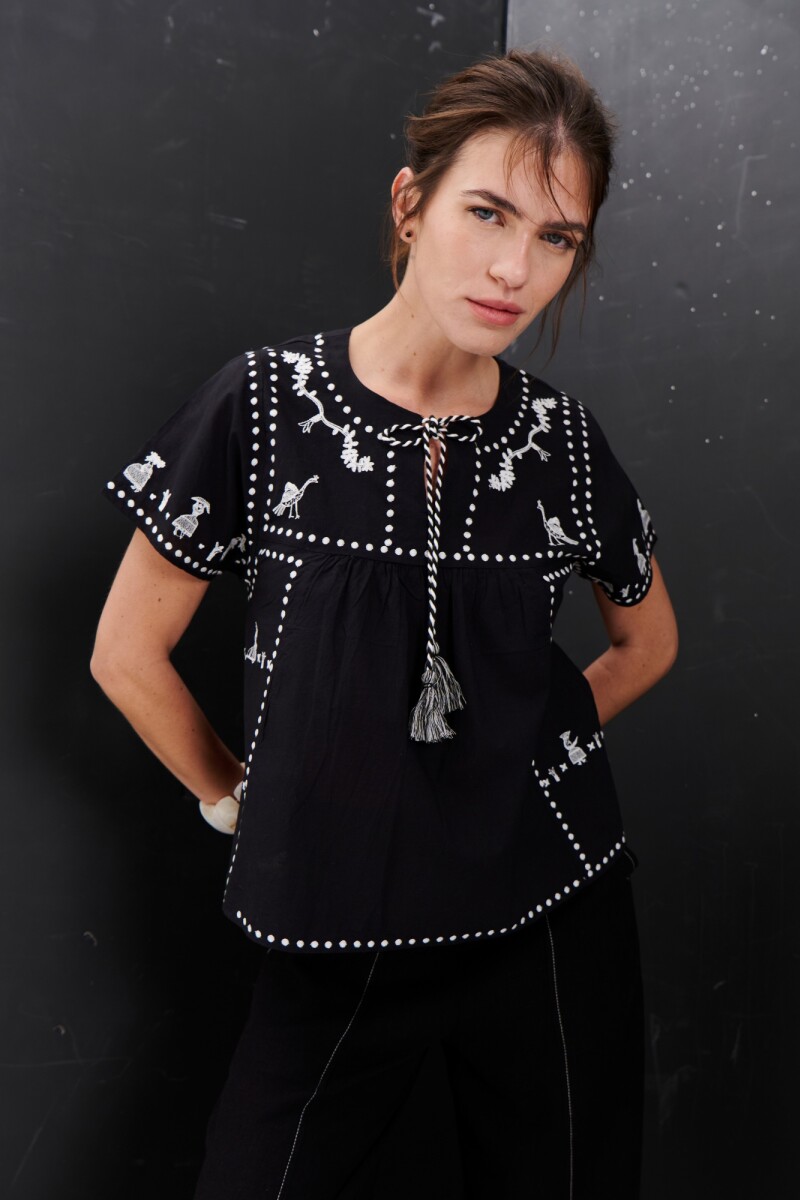 BLUSA MEZCAL NEGRO