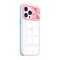 Protector Case con Protector de Cámara Slide para iPhone 14 Pink+blue