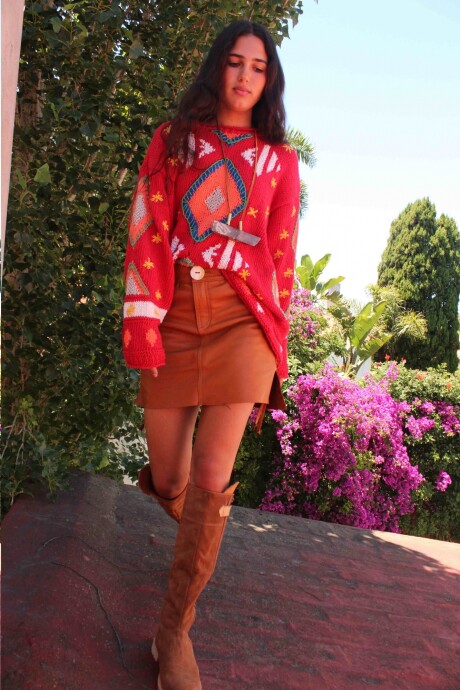 Mini Skirt Camel