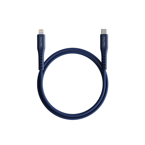 Cable Nautica Lightning a USB-C con Led color azul Cable Nautica Lightning A Usb-c Con Led Color Azul