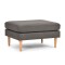 Isla Pie De Cama Puff Apoyapies Otomano Tokio GRIS