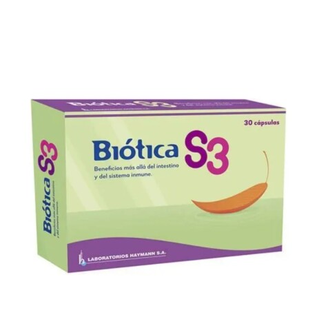 ¡OFERTA IMPERDIBLE! Biótica S3 x 30 Cáps ¡OFERTA IMPERDIBLE! Biótica S3 x 30 Cáps