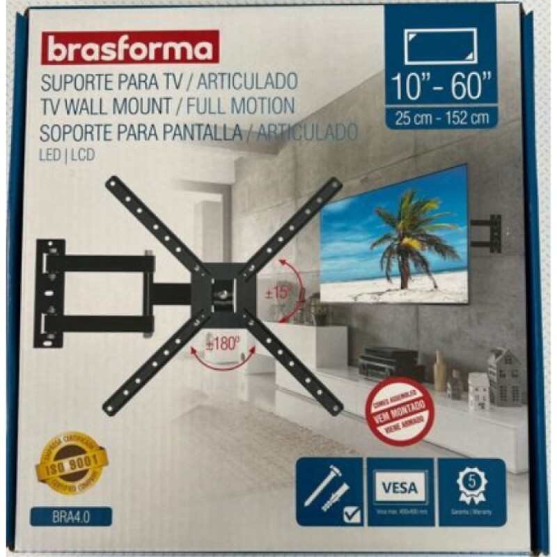 Soporte Brasforma Articulado 10" A 60" Sbra-4.0 Soporte Brasforma Articulado 10" A 60" Sbra-4.0