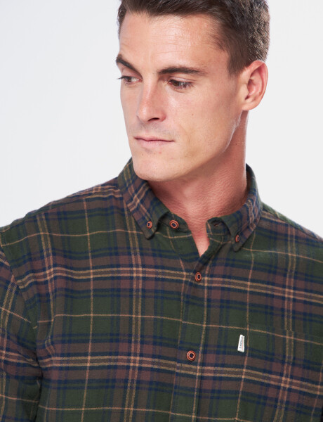 CAMISA LEÑADORA DE VIYELA Verde