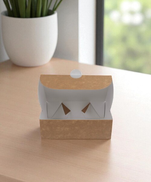 Caja para masas 1/4 kg (18x11,5x6,5 cm) REVERSIBLE BLANCO MADERA