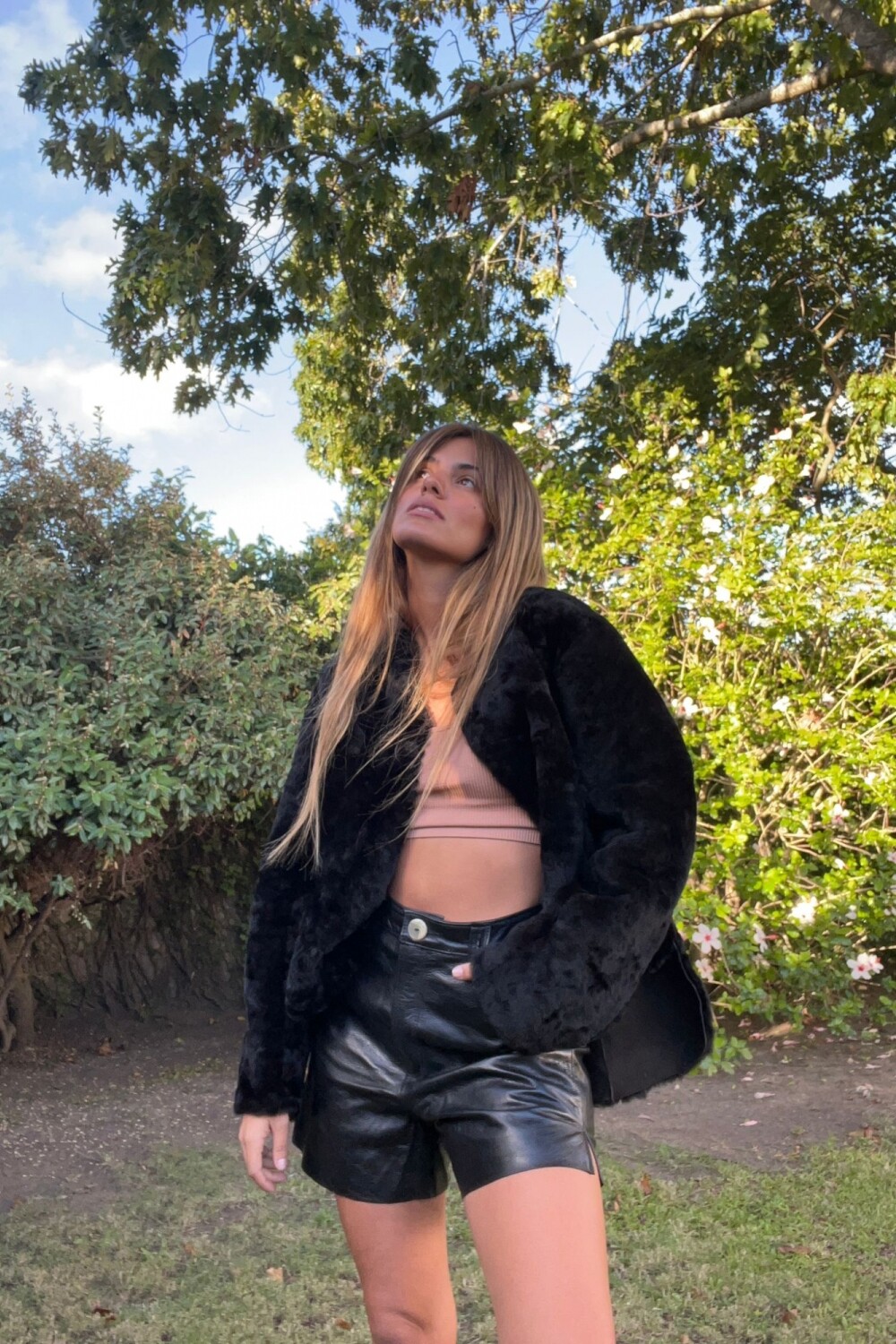 Extra Warm Coat Negro