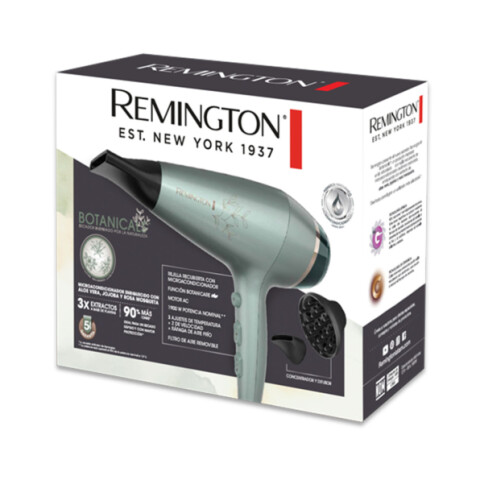 Secador de Pelo Remington Botanicals D27A con Difusor 2200W Secador de Pelo Remington Botanicals D27A con Difusor 2200W