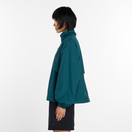 Campera New Balance de Dama - Trackside - WJ61J16CAAV GREEN