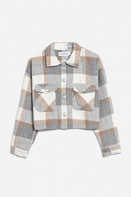 Chaqueta a cuadros MARRON