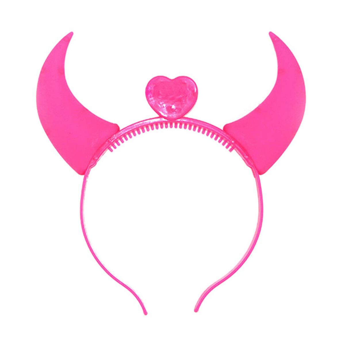 Diadema Diablo con Cuernos con Luz LED 
