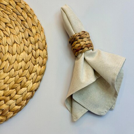 Servilleta Beige Lino 42x42 cm Servilleta Beige Lino 42x42 cm