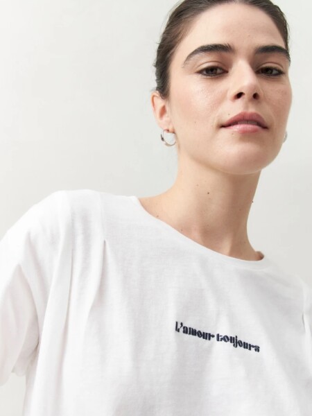 T-SHIRT D.CASSIN LIATRA BLANCO