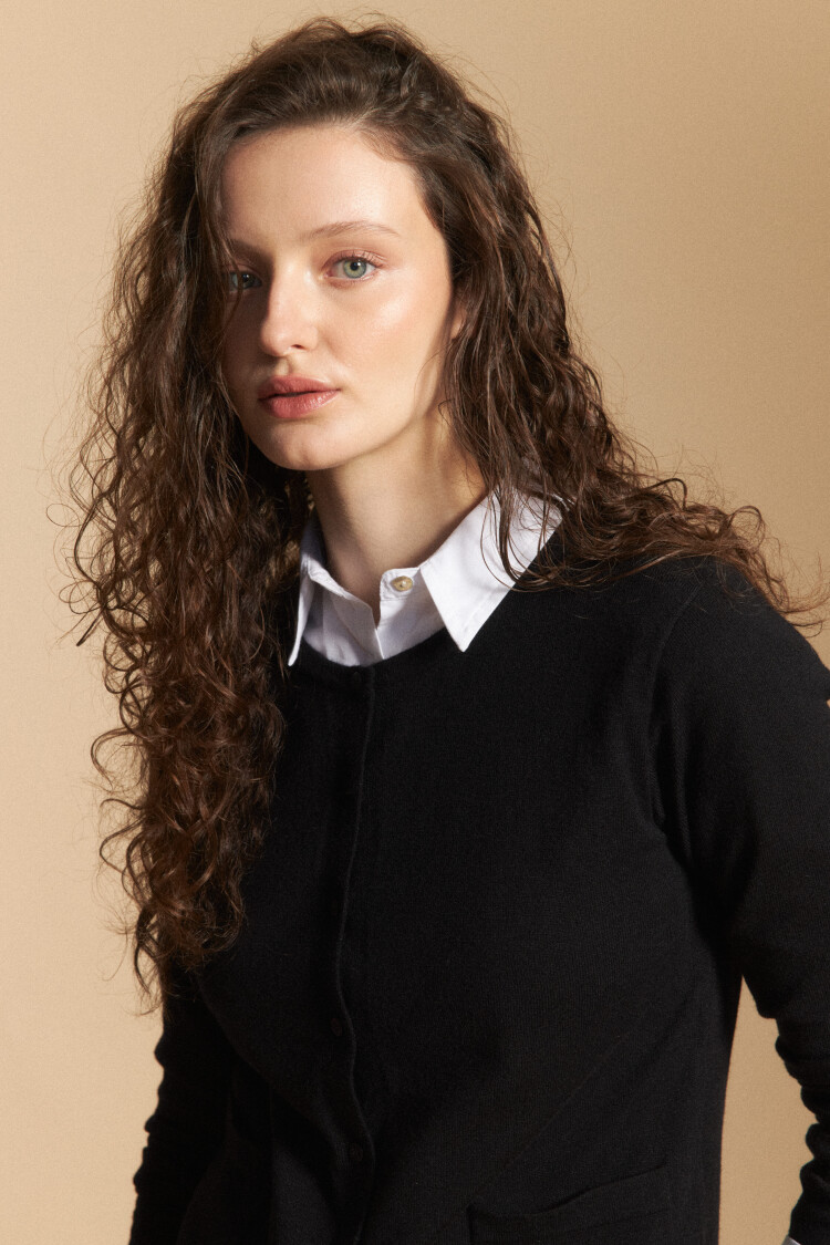 CARDIGAN ALBA Negro