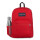 MOCHILA JANSPORT CROSS TOWN - BLACK ROJO