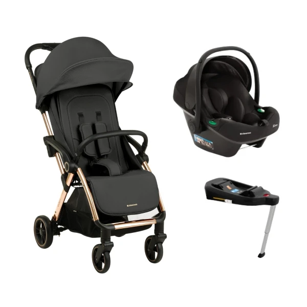 Travel system EDEN KIKKABOO ISOFIX negro