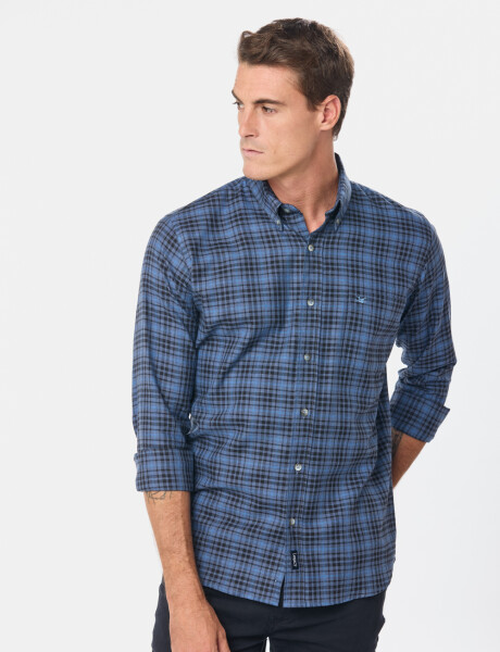 CAMISA DE VIYELA Azul