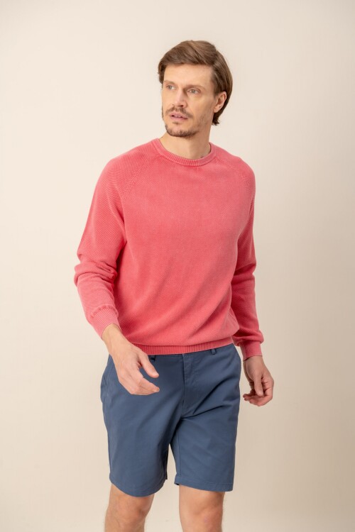 Sweater round neck Rojo