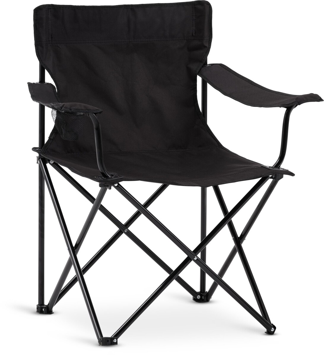Silla de camping HALDBAKKEN negro 