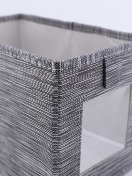CAJA ORGANIZADORA CON VISOR GRIS