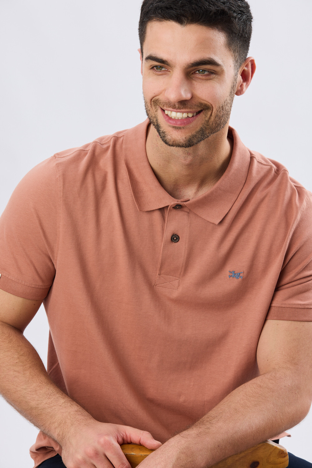 REMERA POLO LISA JERSEY Ladrillo