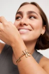 PULSERA ELASTICA CON LIBÉLULA BAÑADA EN ORO DE 18K Pulsera