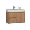 Mueble De Baño Suspendido Nicole 78 Cm Mesada y bacha embutida en resina natural Mueble De Baño Suspendido Nicole 78 Cm Mesada Y Bacha Embutida En Resina Natural